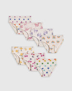 Girls 100% Organic Cotton Brief 7-Pack - US 5160