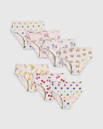 Girls 100% Organic Cotton Brief 7-Pack - US 3593