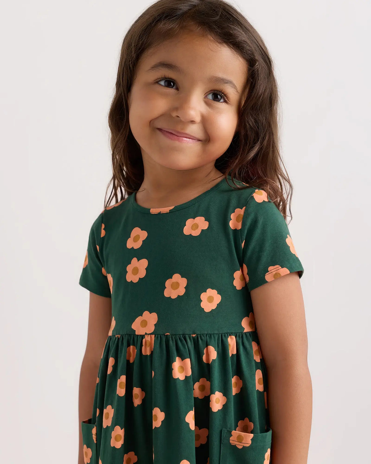 Organic Cotton Fit and Flare Pocket Dress - US 8778