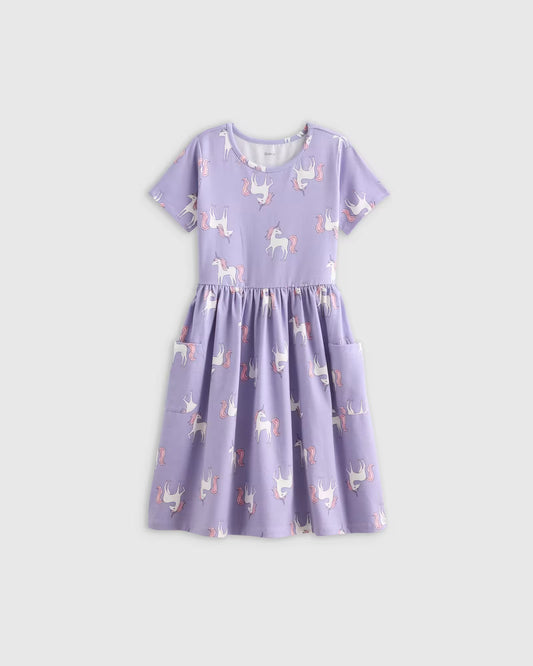Organic Cotton Fit and Flare Pocket Dress - US 1076