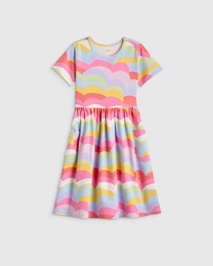 Organic Cotton Fit and Flare Pocket Dress - US 4608