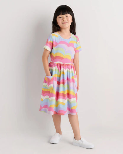 Organic Cotton Fit and Flare Pocket Dress - US 4608