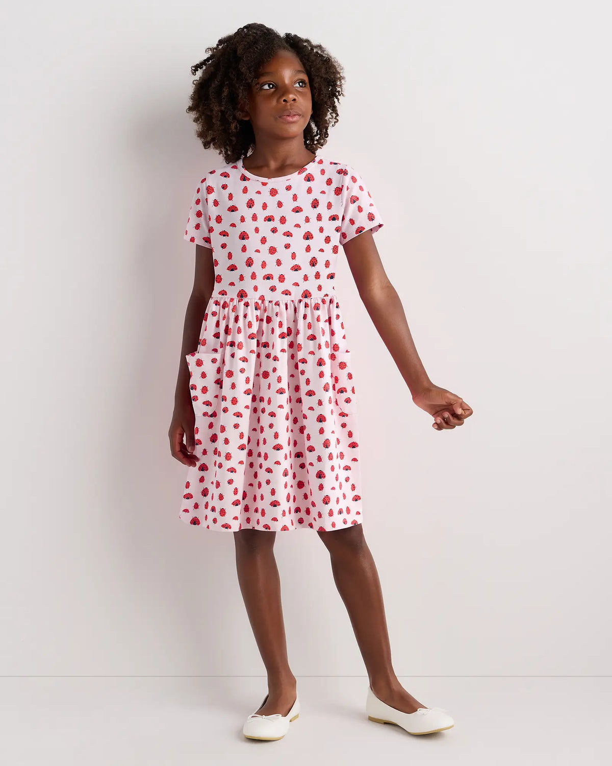 Organic Cotton Fit and Flare Pocket Dress - US 2161