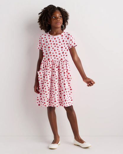 Organic Cotton Fit and Flare Pocket Dress - US 2161