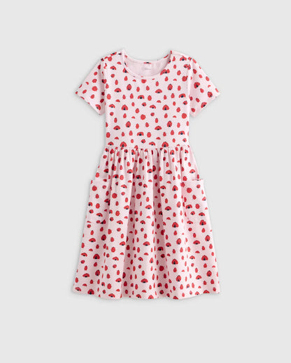 Organic Cotton Fit and Flare Pocket Dress - US 2161