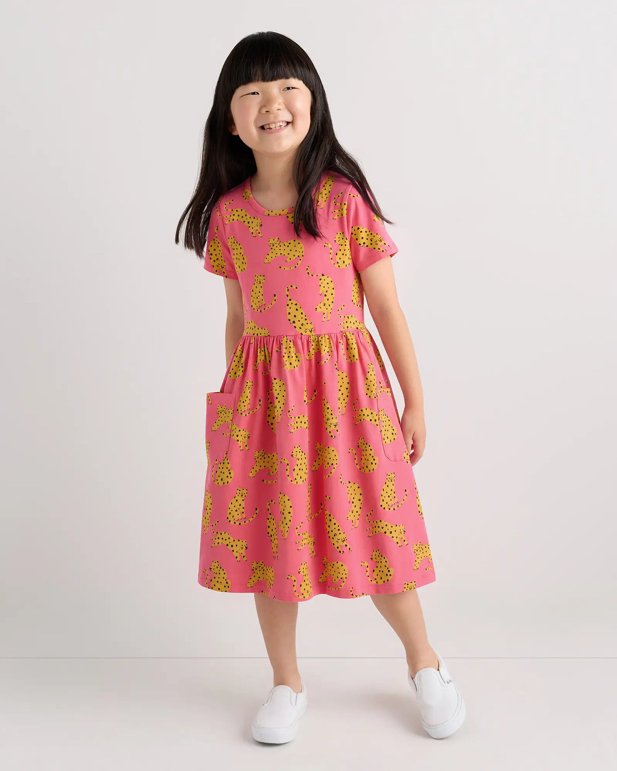 Organic Cotton Fit and Flare Pocket Dress - US 5214