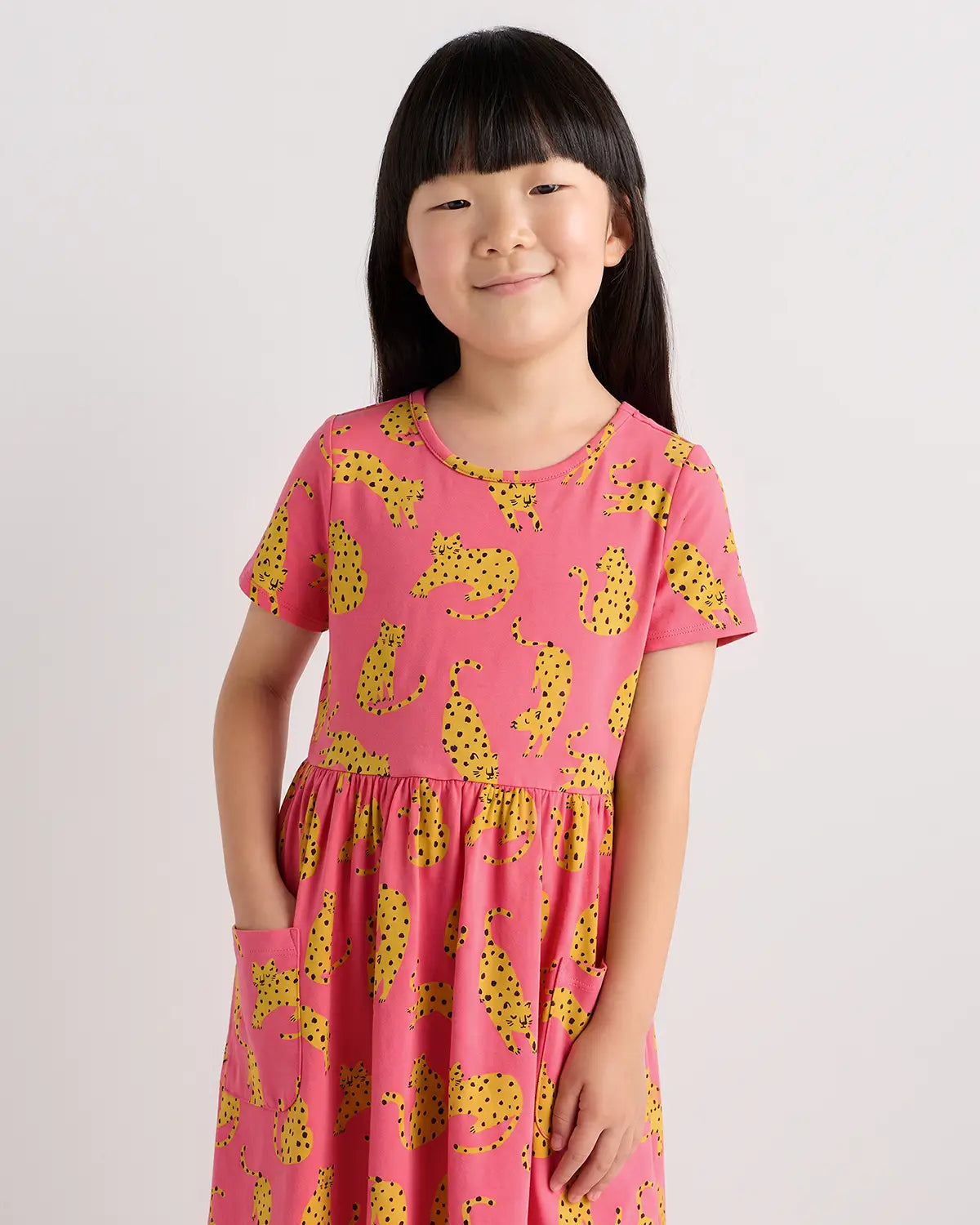 Organic Cotton Fit and Flare Pocket Dress - US 5214