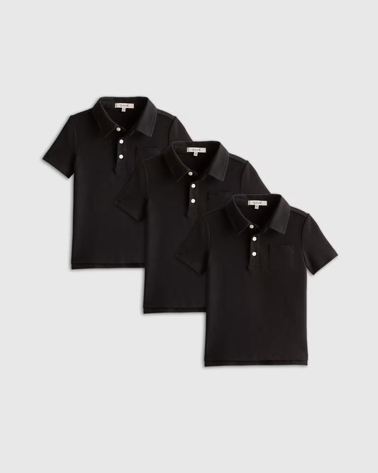 Organic Cotton Short Sleeve Pique Polo 3-Pack - US 8477