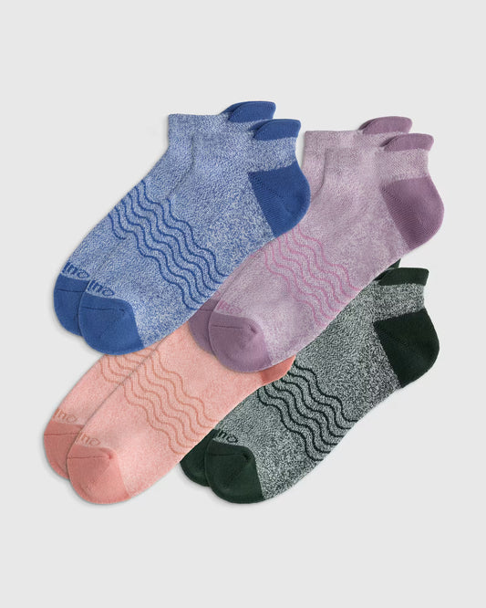 Everyday Cotton Colorblock Marl Ankle Socks (4-pack) - US 3461