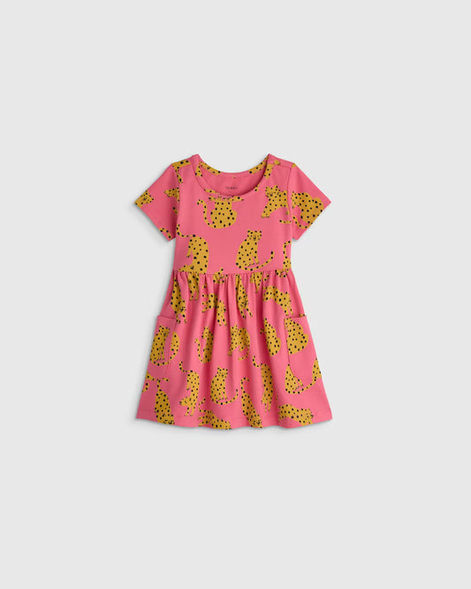 Organic Cotton Fit and Flare Pocket Dress - US 8047