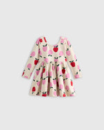 Organic Cotton Long Sleeve Skater Dress - US 0738