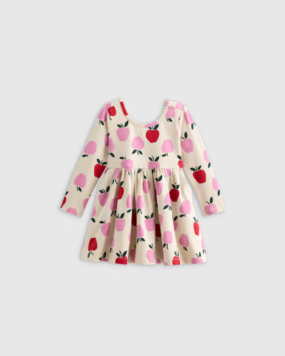 Organic Cotton Long Sleeve Skater Dress - US 0738