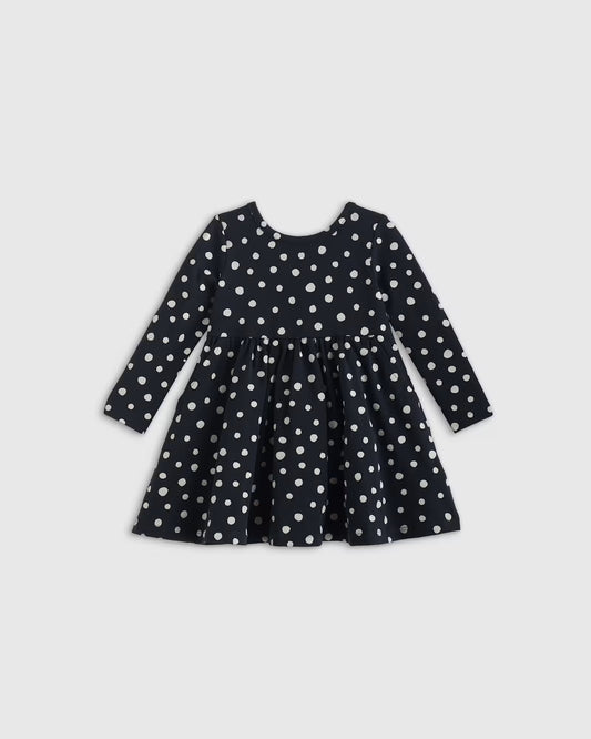 Organic Cotton Long Sleeve Skater Dress - US 5788