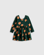 Organic Cotton Long Sleeve Skater Dress - US 5973