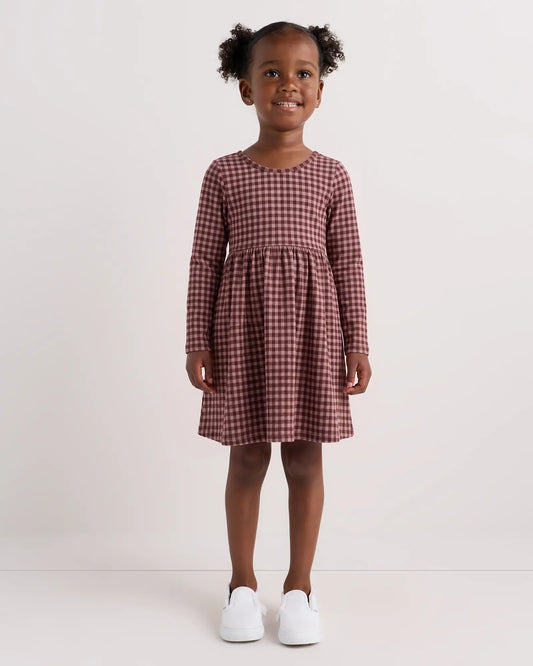 Organic Cotton Long Sleeve Skater Dress - US 1301