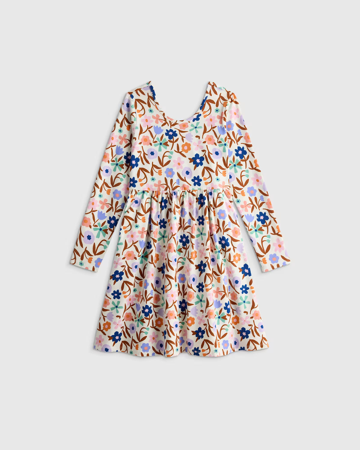 Organic Cotton Long Sleeve Skater Dress - US 5442