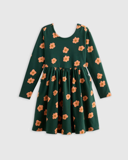 Organic Cotton Long Sleeve Skater Dress - US 5308