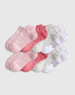 Kids Organic Cotton Ankle Socks 8-Pack - US 8557