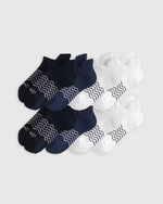 Kids Organic Cotton Ankle Socks 8-Pack - US 3036