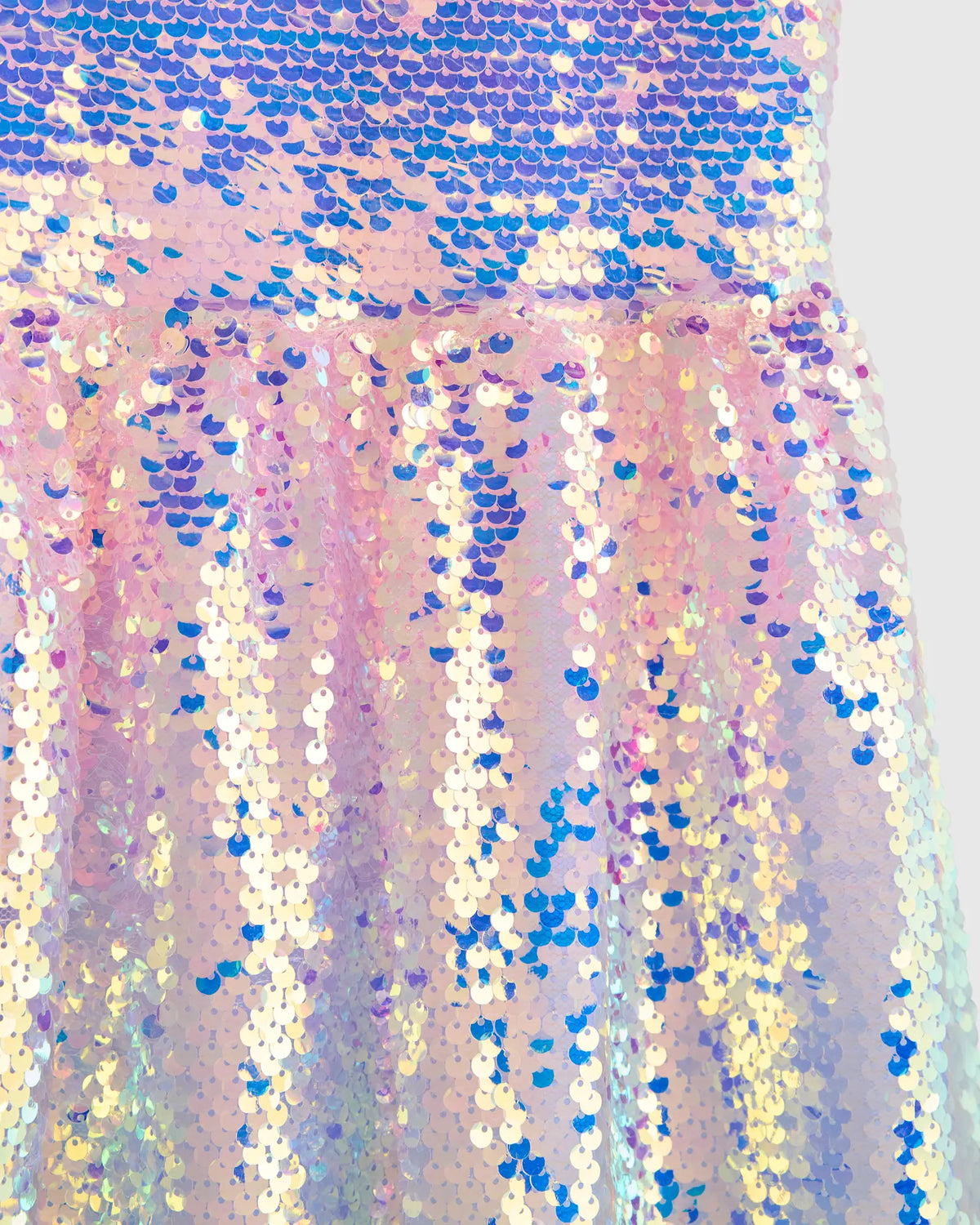 Sequin Flutter Sleeve Dress - US 5440