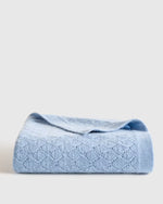 Mongolian Cashmere Pointelle Baby Blanket - US 7377