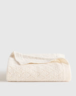 Mongolian Cashmere Pointelle Baby Blanket - US 4810