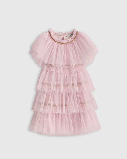 Recycled Tulle Tiered Dress - US 1832