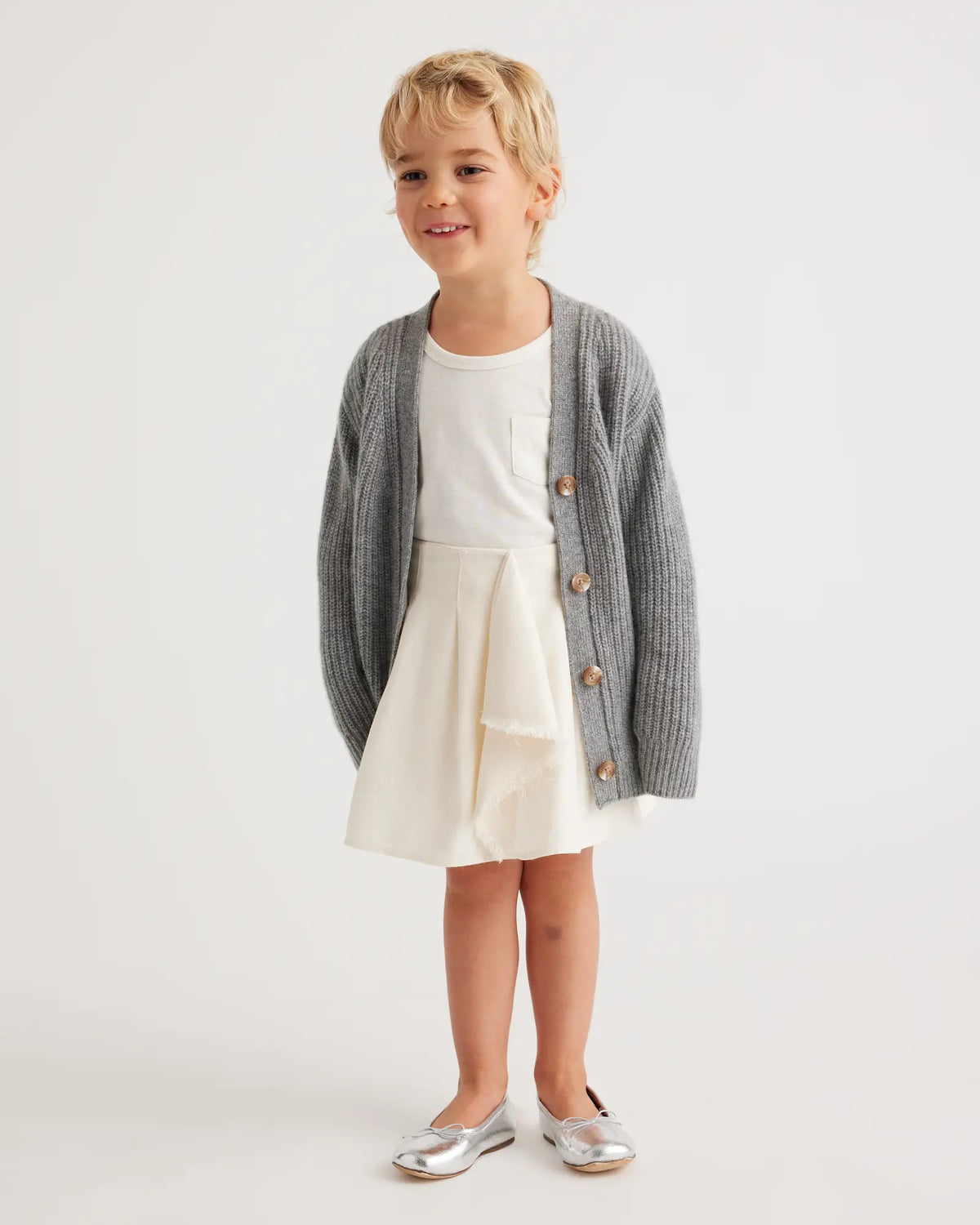 Washable Cashmere Oversized Fisherman Cardigan - US 9764