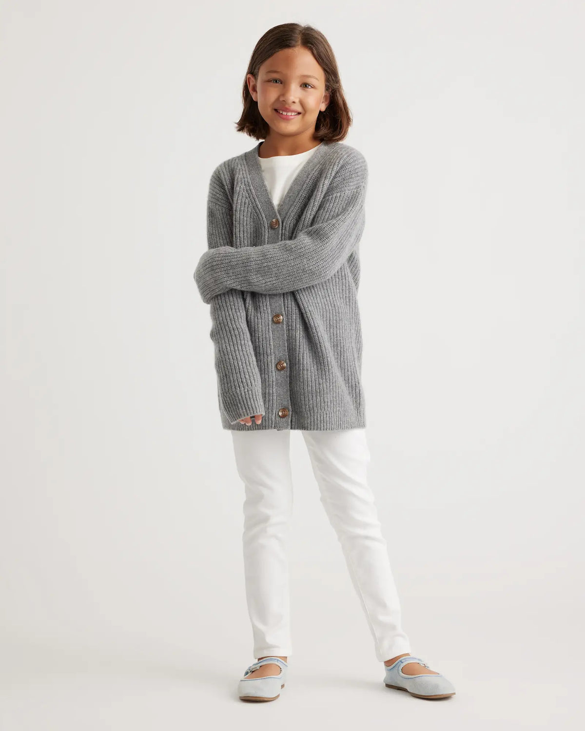 Washable Cashmere Oversized Fisherman Cardigan - US 7537