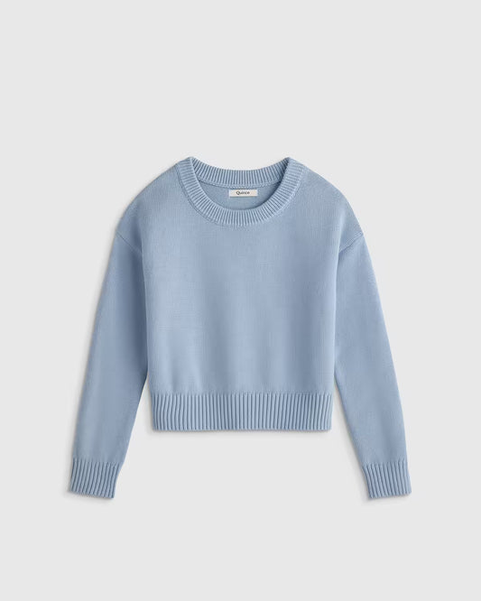 100% Organic Cotton Crewneck Sweater - US 2166