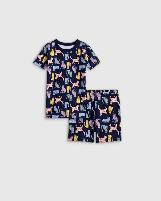 100% Organic Cotton Short Sleeve and Shorts Pajama Set - US 1474