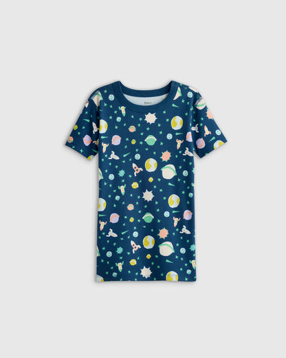 100% Organic Cotton Short Sleeve and Shorts Pajama Set - US 4803