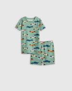 100% Organic Cotton Short Sleeve and Shorts Pajama Set - US 7097