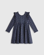 Bamboo Long Sleeve Flutter Twirl Dress - US 1318