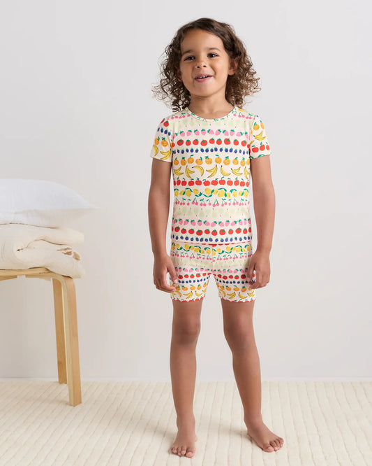 Bamboo Short Sleeve and Shorts Pajama Set - US 4702