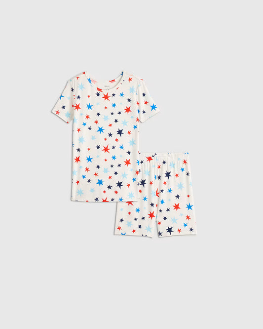 Bamboo Short Sleeve and Shorts Pajama Set - US 4993