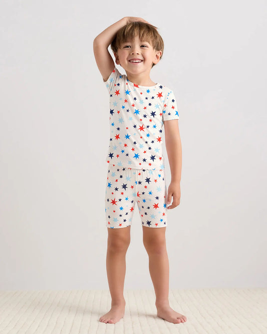 Bamboo Short Sleeve and Shorts Pajama Set - US 4993