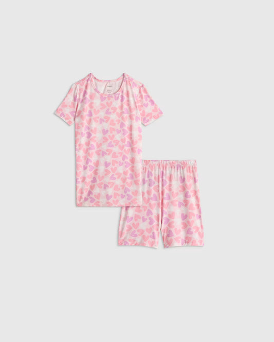 Bamboo Short Sleeve and Shorts Pajama Set - US 8092