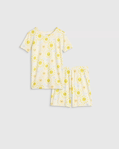 Bamboo Short Sleeve and Shorts Pajama Set - US 6278