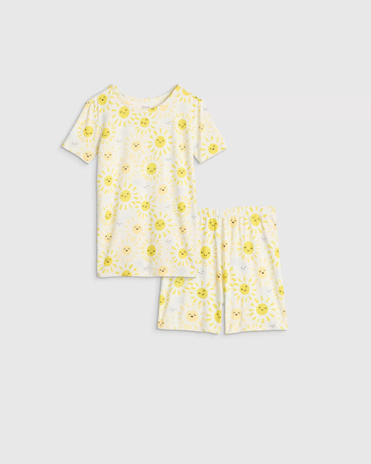 Bamboo Short Sleeve and Shorts Pajama Set - US 6278