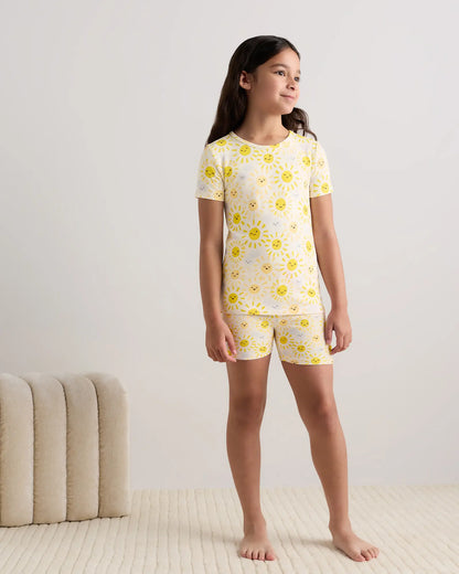 Bamboo Short Sleeve and Shorts Pajama Set - US 6278