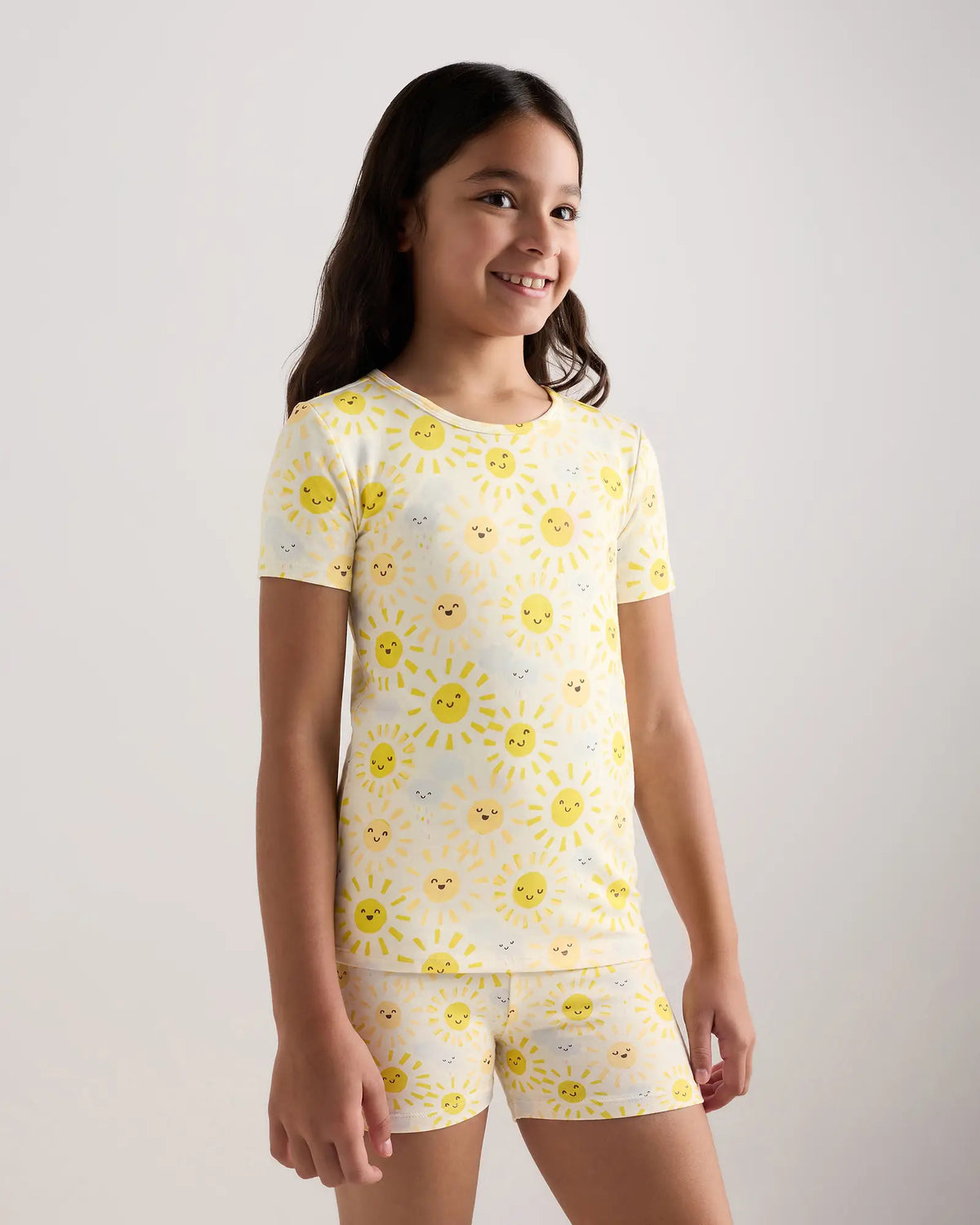Bamboo Short Sleeve and Shorts Pajama Set - US 6278