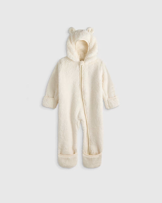 Recycled Sherpa Fleece Baby Bear Bunting - US 5429