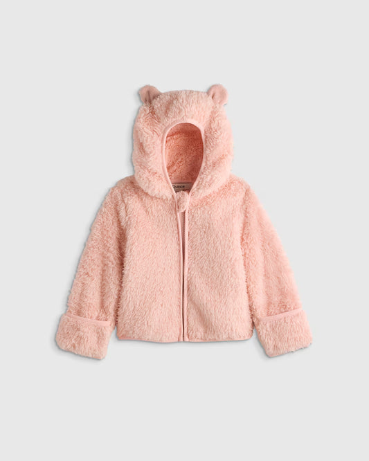 Recycled Sherpa Fleece Bear Hood Jacket - US 9315