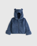 Recycled Sherpa Fleece Bear Hood Jacket - US 1787