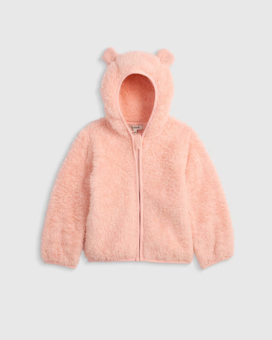 Recycled Sherpa Fleece Bear Hood Jacket - US 0683