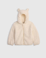 Recycled Sherpa Fleece Bear Hood Jacket - US 9154