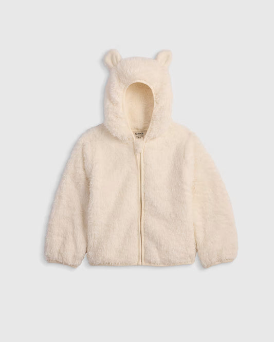 Recycled Sherpa Fleece Bear Hood Jacket - US 9154