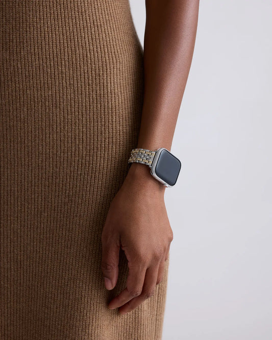 Stainless Steel & Pave Bracelet Smartwatch Band - US 9609