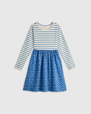 Blue Mini Floral Stripe